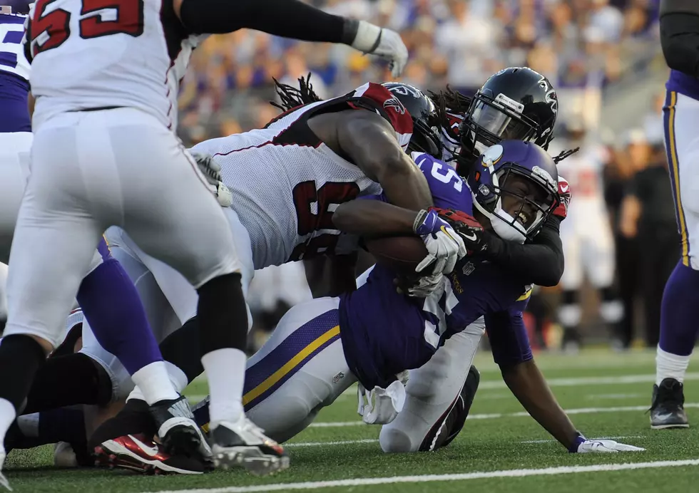 Teddy Hurt, But Vikings Beat Falcons 41-28